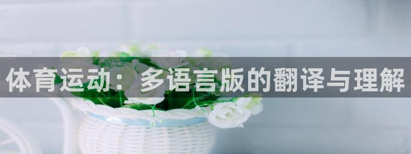 球速体育：体育运动：多语言版的翻译与理解
