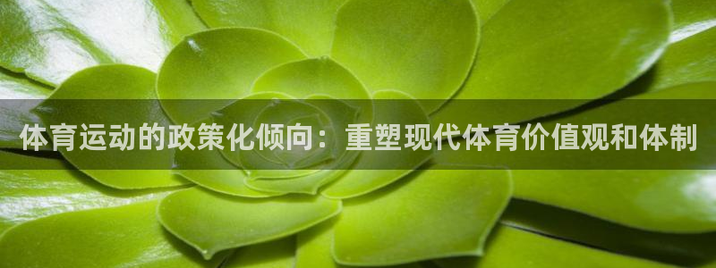球速体育：体育运动的政策化倾向：重塑现代体育价值观和体制