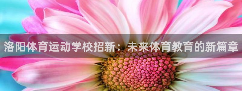 球速体育：洛阳体育运动学校招新：未来体育教育的新篇章